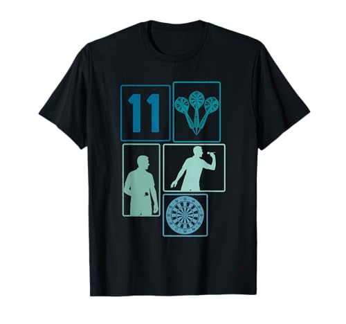 11. Geburtstag Dart 11 Jahre Jungs Retro Darts Spieler T-Shirt von Retro Geburtstag Dart Jungs Männer Geschenk