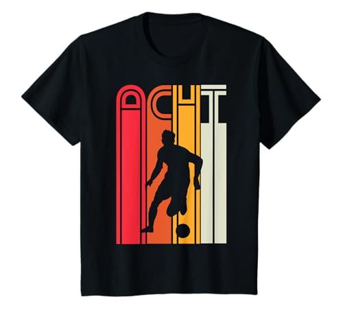 8. Geburtstag Fußball Fan Fussballer 8 Jahre Junge Kinder T-Shirt von Retro Geburtstag Fußballer Fußballfan Junge Kinder