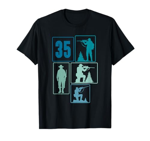 35. Geburtstag Jagen 35 Jahre Männer Retro Jäger Jagd T-Shirt 35. Geburtstag Jagen 35 Jahre Männer Retro Jäger Jagd T-Shirt von Retro Geburtstag Jagen Jungs Männer Geschenk Jäger