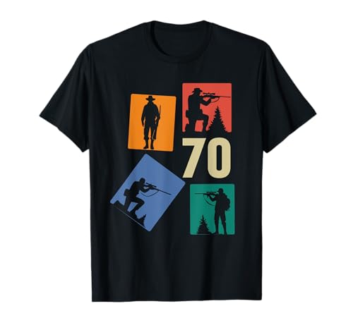 70. Geburtstag Jagen 70 Jahre Männer Retro Jäger Jagd T-Shirt 70. Geburtstag Jagen 70 Jahre Männer Retro Jäger Jagd T-Shirt von Retro Geburtstag Jagen Jungs Männer Geschenk Jäger