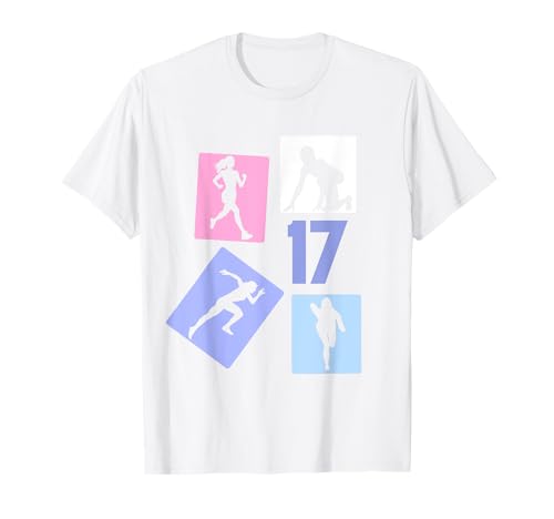 17. Geburtstag Joggen 17 Jahre Mädchen Retro Jogger Laufen T-Shirt von Retro Geburtstag Joggen Geschenk Mädchen Frauen