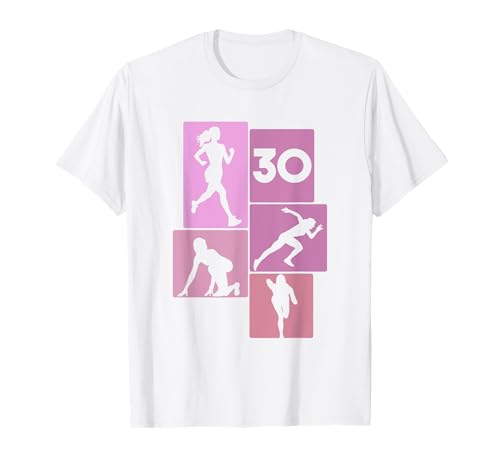 30. Geburtstag Joggen 30 Jahre Mädchen Retro Jogger Laufen T-Shirt von Retro Geburtstag Joggen Geschenk Mädchen Frauen