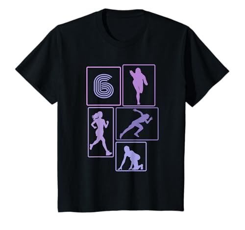 6. Geburtstag Joggen 6 Jahre Mädchen Retro Jogger Laufen T-Shirt 6. Geburtstag Joggen 6 Jahre Mädchen Retro Jogger Laufen T-Shirt von Retro Geburtstag Joggen Geschenk Mädchen Frauen