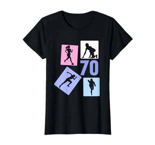 70. Geburtstag Joggen 70 Jahre Mädchen Retro Jogger Laufen T-Shirt 70. Geburtstag Joggen 70 Jahre Mädchen Retro Jogger Laufen T-Shirt von Retro Geburtstag Joggen Geschenk Mädchen Frauen