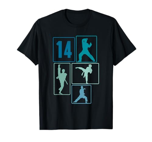 14. Geburtstag Karate 14 Jahre Jungs Karate Kämpfer T-Shirt 14. Geburtstag Karate 14 Jahre Jungs Karate Kämpfer T-Shirt von Retro Geburtstag Karate Jungs Männer Geschenk