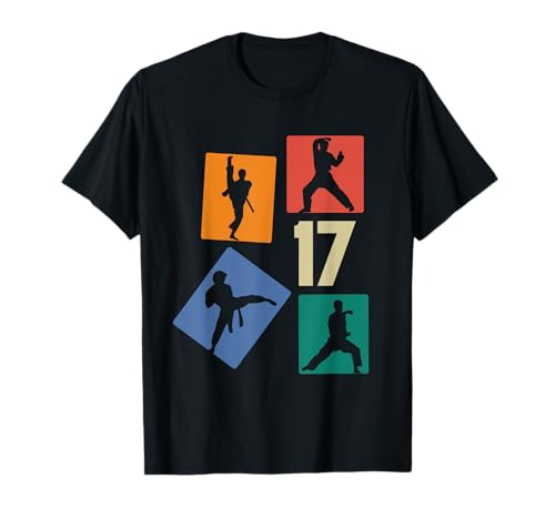 17. Geburtstag Karate 17 Jahre Jungs Karate Kämpfer T-Shirt 17. Geburtstag Karate 17 Jahre Jungs Karate Kämpfer T-Shirt von Retro Geburtstag Karate Jungs Männer Geschenk