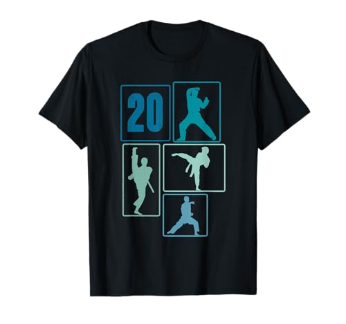 20. Geburtstag Karate 20 Jahre Männer Karate Kämpfer T-Shirt 20. Geburtstag Karate 20 Jahre Männer Karate Kämpfer T-Shirt von Retro Geburtstag Karate Jungs Männer Geschenk