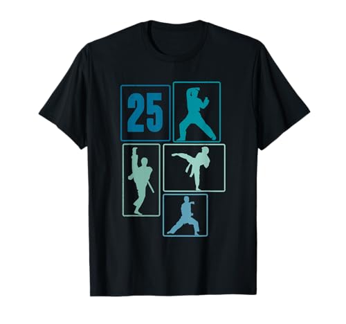 25. Geburtstag Karate 25 Jahre Männer Karate Kämpfer T-Shirt 25. Geburtstag Karate 25 Jahre Männer Karate Kämpfer T-Shirt von Retro Geburtstag Karate Jungs Männer Geschenk