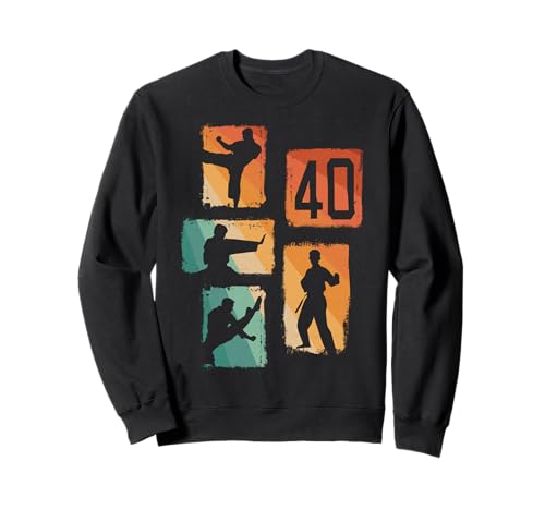 40. Geburtstag Karate 40 Jahre Männer Karate Kämpfer Sweatshirt 40. Geburtstag Karate 40 Jahre Männer Karate Kämpfer Sweatshirt von Retro Geburtstag Karate Jungs Männer Geschenk