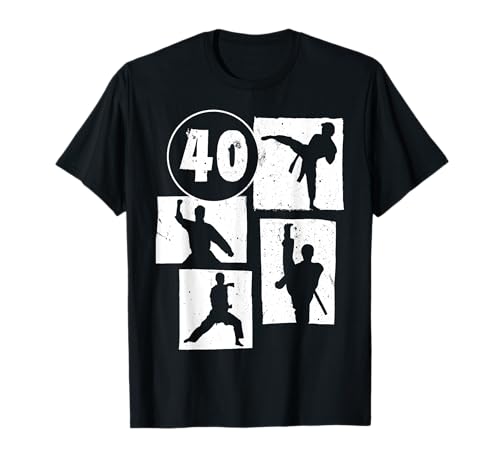 40. Geburtstag Karate 40 Jahre Männer Karate Kämpfer T-Shirt 40. Geburtstag Karate 40 Jahre Männer Karate Kämpfer T-Shirt von Retro Geburtstag Karate Jungs Männer Geschenk
