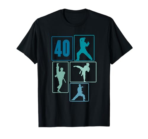 40. Geburtstag Karate 40 Jahre Männer Karate Kämpfer T-Shirt 40. Geburtstag Karate 40 Jahre Männer Karate Kämpfer T-Shirt von Retro Geburtstag Karate Jungs Männer Geschenk