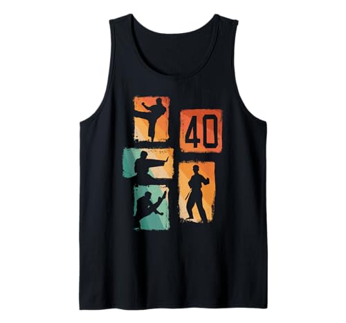 40. Geburtstag Karate 40 Jahre Männer Karate Kämpfer Tank Top 40. Geburtstag Karate 40 Jahre Männer Karate Kämpfer Tank Top von Retro Geburtstag Karate Jungs Männer Geschenk