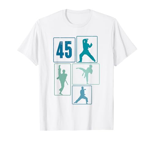 45. Geburtstag Karate 45 Jahre Männer Karate Kämpfer T-Shirt 45. Geburtstag Karate 45 Jahre Männer Karate Kämpfer T-Shirt von Retro Geburtstag Karate Jungs Männer Geschenk