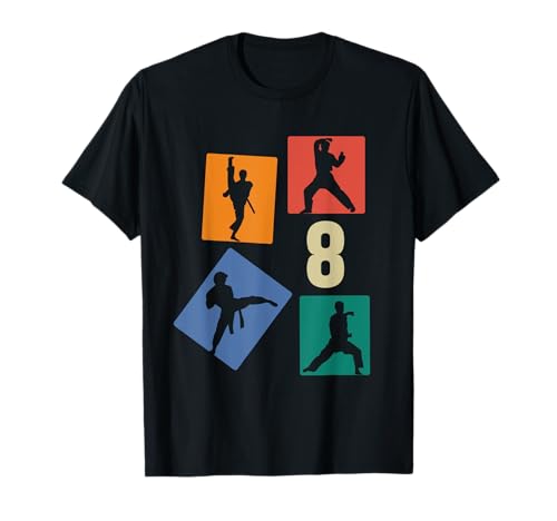 8. Geburtstag Karate 8 Jahre Jungs Karate Kämpfer T-Shirt 8. Geburtstag Karate 8 Jahre Jungs Karate Kämpfer T-Shirt von Retro Geburtstag Karate Jungs Männer Geschenk