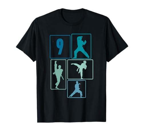 9. Geburtstag Karate 9 Jahre Jungs Karate Kämpfer T-Shirt 9. Geburtstag Karate 9 Jahre Jungs Karate Kämpfer T-Shirt von Retro Geburtstag Karate Jungs Männer Geschenk