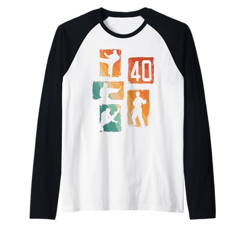 Herren 40. Geburtstag Karate 40 Jahre Männer Karate Kämpfer Raglan Herren 40. Geburtstag Karate 40 Jahre Männer Karate Kämpfer Raglan von Retro Geburtstag Karate Jungs Männer Geschenk