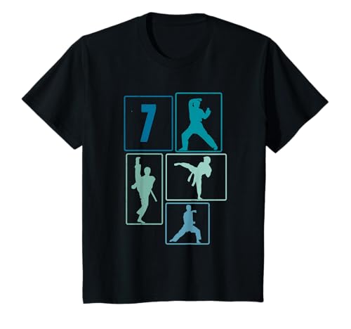 Kinder 7. Geburtstag Karate 7 Jahre Jungs Karate Kämpfer T-Shirt Kinder 7. Geburtstag Karate 7 Jahre Jungs Karate Kämpfer T-Shirt von Retro Geburtstag Karate Jungs Männer Geschenk