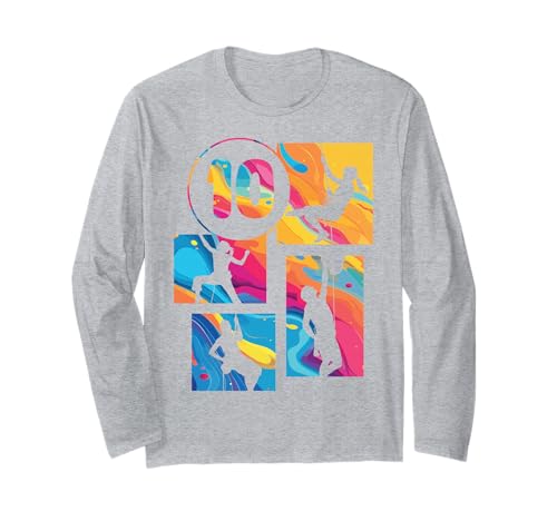 10. Geburtstag Klettern 10 Jahre Retro Kletterin Mädchen Langarmshirt 10. Geburtstag Klettern 10 Jahre Retro Kletterin Mädchen Langarmshirt von Retro Geburtstag Klettern Mädchen Frauen Geschenk