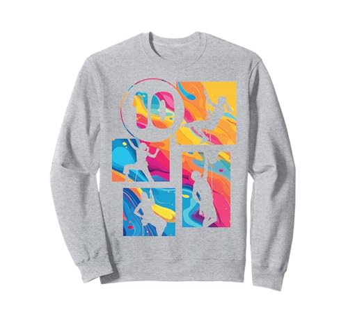 10. Geburtstag Klettern 10 Jahre Retro Kletterin Mädchen Sweatshirt 10. Geburtstag Klettern 10 Jahre Retro Kletterin Mädchen Sweatshirt von Retro Geburtstag Klettern Mädchen Frauen Geschenk