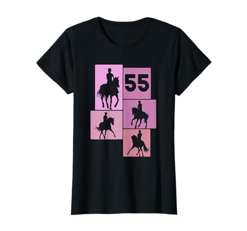 55. Geburtstag Reiten 55 Jahre Frauen Retro Pferde Reiterin T-Shirt 55. Geburtstag Reiten 55 Jahre Frauen Retro Pferde Reiterin T-Shirt von Retro Geburtstag Reiten Mädchen Frauen Geschenk