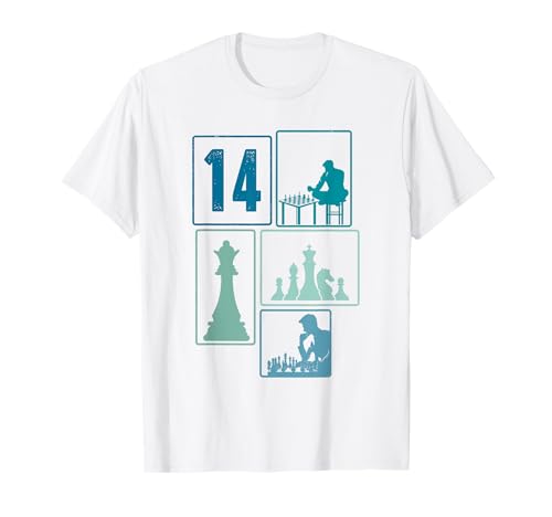 14. Geburtstag Schach 14 Jahre Jungs Retro Schach Spieler T-Shirt 14. Geburtstag Schach 14 Jahre Jungs Retro Schach Spieler T-Shirt von Retro Geburtstag Schach Jungs Männer Geschenk