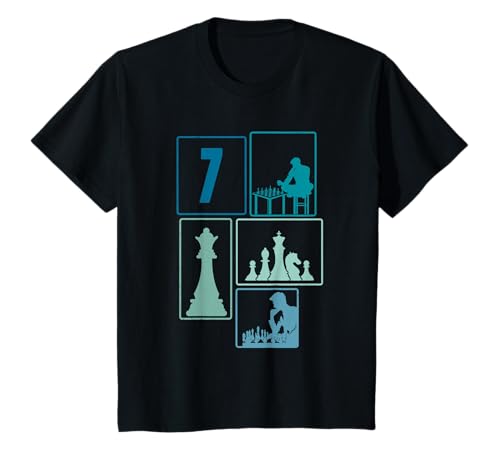 7. Geburtstag Schach 7 Jahre Jungs Retro Schach Spieler T-Shirt 7. Geburtstag Schach 7 Jahre Jungs Retro Schach Spieler T-Shirt von Retro Geburtstag Schach Jungs Männer Geschenk