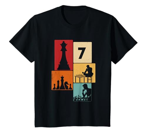 7. Geburtstag Schach 7 Jahre Jungs Retro Schach Spieler T-Shirt 7. Geburtstag Schach 7 Jahre Jungs Retro Schach Spieler T-Shirt von Retro Geburtstag Schach Jungs Männer Geschenk