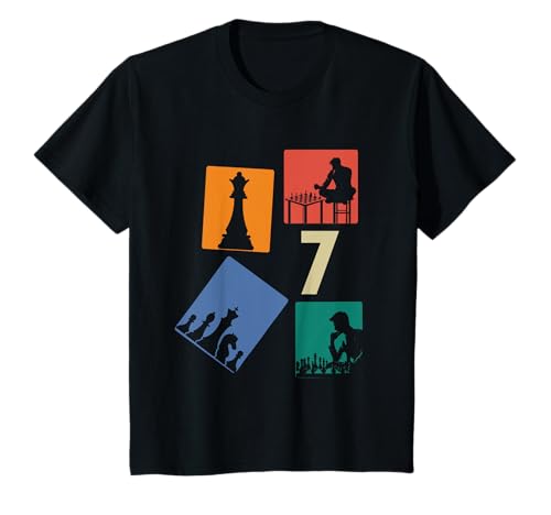 7. Geburtstag Schach 7 Jahre Jungs Retro Schach Spieler T-Shirt 7. Geburtstag Schach 7 Jahre Jungs Retro Schach Spieler T-Shirt von Retro Geburtstag Schach Jungs Männer Geschenk