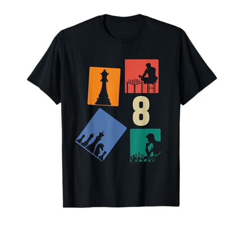 8. Geburtstag Schach 8 Jahre Jungs Retro Schach Spieler T-Shirt 8. Geburtstag Schach 8 Jahre Jungs Retro Schach Spieler T-Shirt von Retro Geburtstag Schach Jungs Männer Geschenk