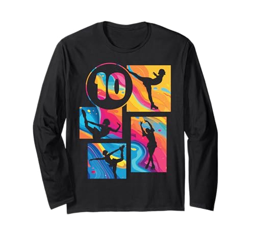 10. Geburtstag Eiskunstlauf Schlittschuh 10 Jahre Mädchen Langarmshirt 10. Geburtstag Eiskunstlauf Schlittschuh 10 Jahre Mädchen Langarmshirt von Retro Geburtstag Schlittschuh Mädchen Geschenk
