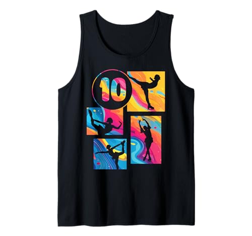 10. Geburtstag Eiskunstlauf Schlittschuh 10 Jahre Mädchen Tank Top 10. Geburtstag Eiskunstlauf Schlittschuh 10 Jahre Mädchen Tank Top von Retro Geburtstag Schlittschuh Mädchen Geschenk