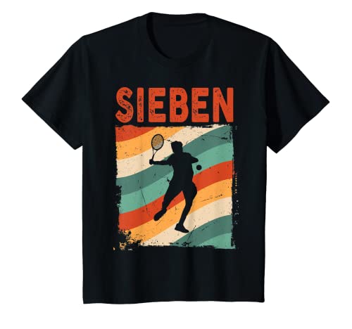 Kinder 7. Geburtstag Retro Tennis Fan Spieler 7 Jahre Junge T-Shirt Kinder 7. Geburtstag Retro Tennis Fan Spieler 7 Jahre Junge T-Shirt von Retro Geburtstag Tennis Fan Designs