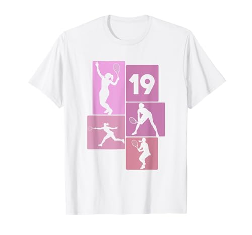 19. Geburtstag Tennis 19 Jahre Frauen Retro Spielerin T-Shirt 19. Geburtstag Tennis 19 Jahre Frauen Retro Spielerin T-Shirt von Retro Geburtstag Tennis Mäddchen Frauen Geschenk