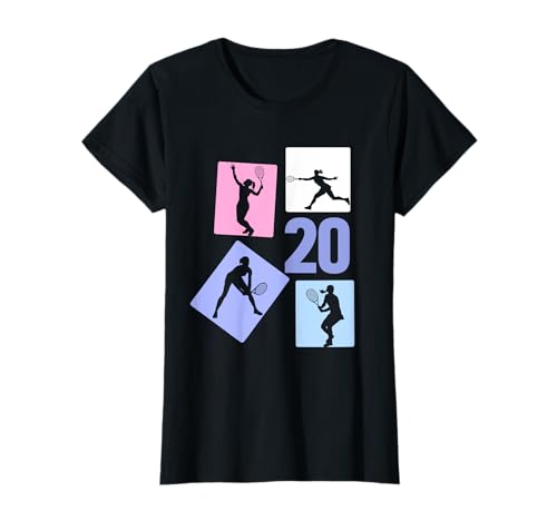 20. Geburtstag Tennis 20 Jahre Frauen Retro Spielerin T-Shirt 20. Geburtstag Tennis 20 Jahre Frauen Retro Spielerin T-Shirt von Retro Geburtstag Tennis Mäddchen Frauen Geschenk