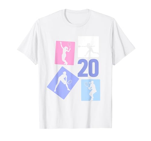20. Geburtstag Tennis 20 Jahre Frauen Retro Spielerin T-Shirt 20. Geburtstag Tennis 20 Jahre Frauen Retro Spielerin T-Shirt von Retro Geburtstag Tennis Mäddchen Frauen Geschenk