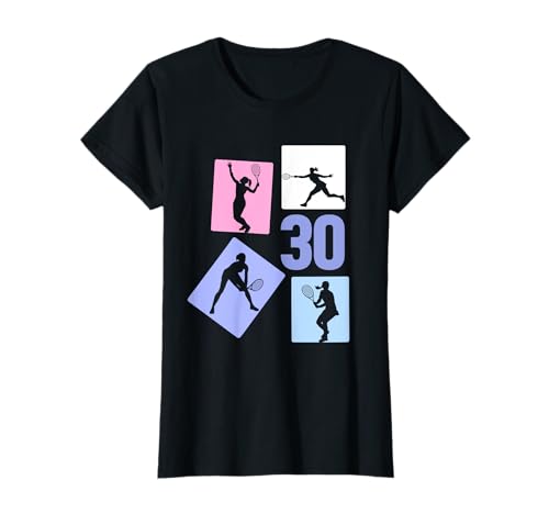 30. Geburtstag Tennis 30 Jahre Frauen Retro Spielerin T-Shirt 30. Geburtstag Tennis 30 Jahre Frauen Retro Spielerin T-Shirt von Retro Geburtstag Tennis Mäddchen Frauen Geschenk
