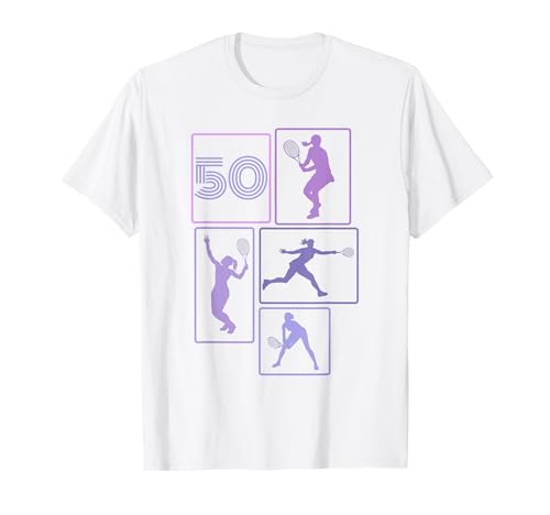 50. Geburtstag Tennis 50 Jahre Frauen Retro Spielerin T-Shirt 50. Geburtstag Tennis 50 Jahre Frauen Retro Spielerin T-Shirt von Retro Geburtstag Tennis Mäddchen Frauen Geschenk
