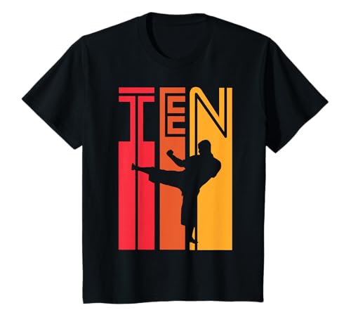 10. Geburtstag Geschenk Karate Retro Taekwondo Jungs Männer T-Shirt 10. Geburtstag Geschenk Karate Retro Taekwondo Jungs Männer T-Shirt von Retro Geburtstagsgeschenke Karate Kampfsport Jungs
