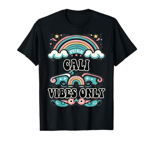 CALI Vibes Only Cute Retro Girls CALI Name T-Shirt CALI Vibes Only Cute Retro Girls CALI Name T-Shirt von Retro Gift For Women Gift For CALI