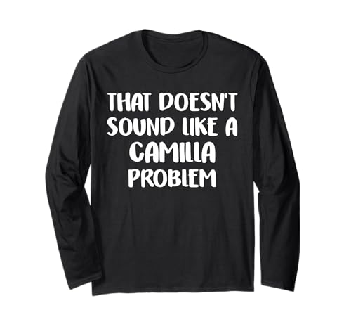 Camilla Personalized Cute Flower Girls Camilla Name Langarmshirt Camilla Personalized Cute Flower Girls Camilla Name Langarmshirt von Retro Gift For Women Gift For CAMILLA