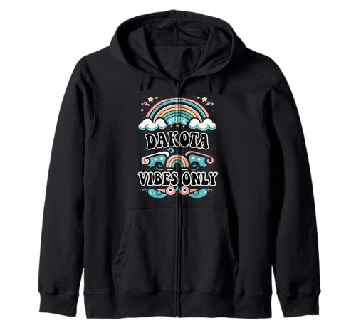 Dakota Vibes Only Cute Retro Girls Dakota Name Kapuzenjacke Dakota Vibes Only Cute Retro Girls Dakota Name Kapuzenjacke von Retro Gift For Women Gift For DAKOTA