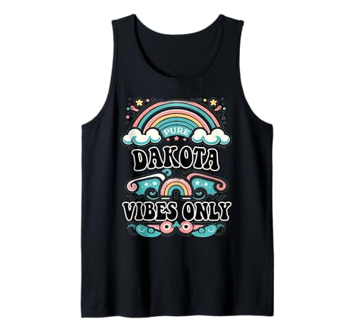 Dakota Vibes Only Cute Retro Girls Dakota Name Tank Top Dakota Vibes Only Cute Retro Girls Dakota Name Tank Top von Retro Gift For Women Gift For DAKOTA
