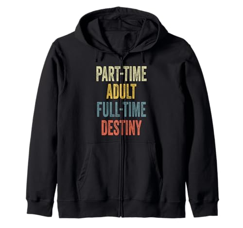 Destiny Personalized Retro Girls Part-Time Destiny Name Kapuzenjacke von Retro Gift For Women Gift For DESTINY
