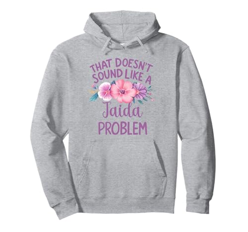 Jaida Personalized Cute Flower Girls Jaida Name Pullover Hoodie von Retro Gift For Women Gift For Jaida
