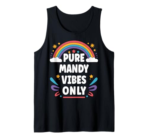 Mandy Vibes Only Cute Retro Girls Mandy Name Tank Top Mandy Vibes Only Cute Retro Girls Mandy Name Tank Top von Retro Gift For Women Gift For MANDY