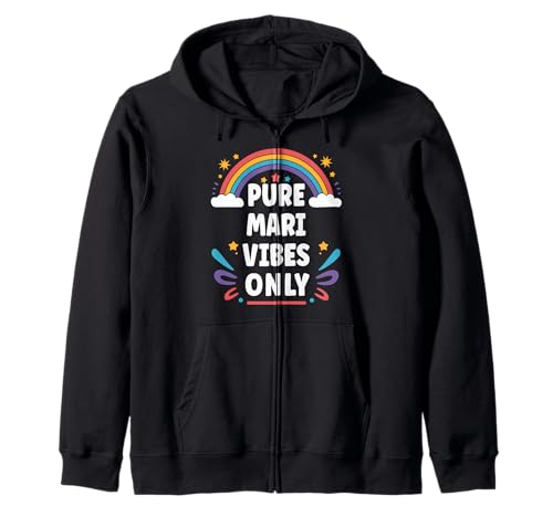 MARI Vibes Only Cute Retro Girls MARI Name Kapuzenjacke MARI Vibes Only Cute Retro Girls MARI Name Kapuzenjacke von Retro Gift For Women Gift For MARI