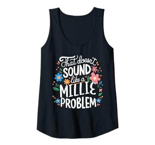 Damen Millie Personalized Cute Girls Millie Name Tank Top von Retro Gift For Women Gift For MILLIE