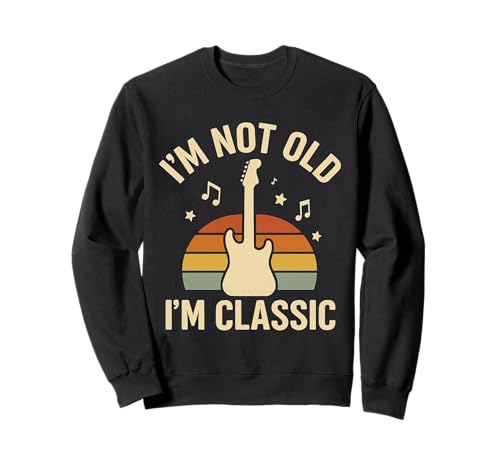 Lustiger Musik Spruch Retro Gitarre Männer Rock Vintage Sweatshirt Lustiger Musik Spruch Retro Gitarre Männer Rock Vintage Sweatshirt von Retro Gitarren Designs