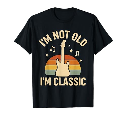 Lustiger Musik Spruch Retro Gitarre Männer Rock Vintage T-Shirt Lustiger Musik Spruch Retro Gitarre Männer Rock Vintage T-Shirt von Retro Gitarren Designs