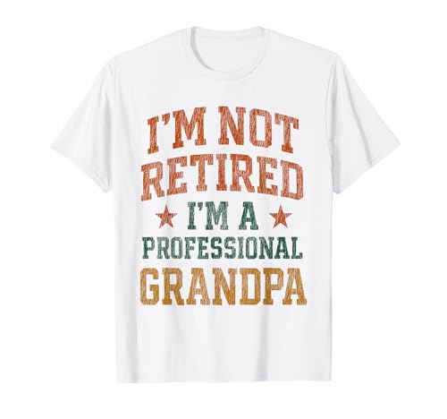 Herren Ich bin kein beruflicher Opa im Ruhestand - Lustiger Großvater T-Shirt Herren Ich bin kein beruflicher Opa im Ruhestand - Lustiger Großvater T-Shirt von Retro Grandpa Apparel Gifts